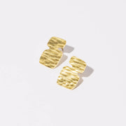 Cairn Stud Earrings - Brass