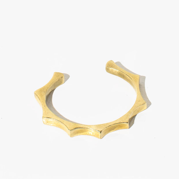 Crown Adjustable Bracelet - Brass