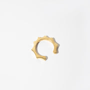 Crown Adjustable Cuff Ring - Brass
