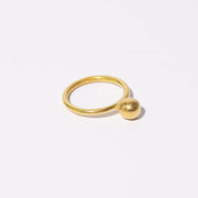 Droplet Stacking Ring - Hammered Brass