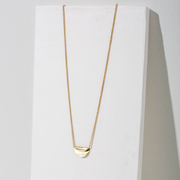 Enfold Necklace - Brass