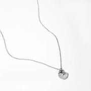 Tiny Palette Necklace - Hammered Sterling Silver