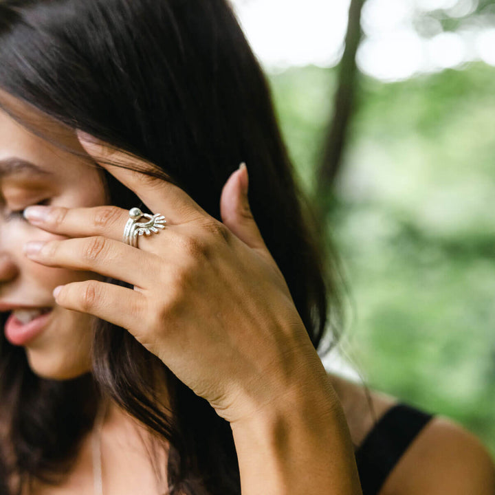 Simple Band Stacking Ring - Sterling Silver