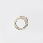 Organic Shape Ring - Hammered Sterling Silver