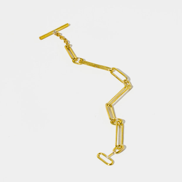 Loop Link Bracelet - Brass