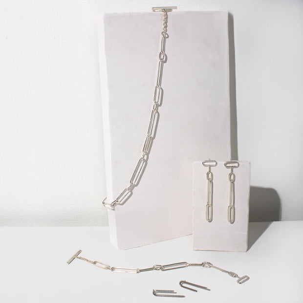 Loop Dangle Earrings - Sterling Silver
