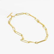 Loop Link Necklace - Brass