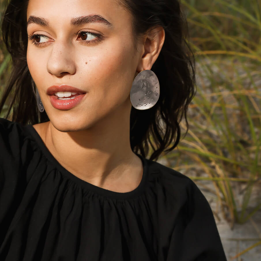 Origin Statement Earrings - Sterling Silver