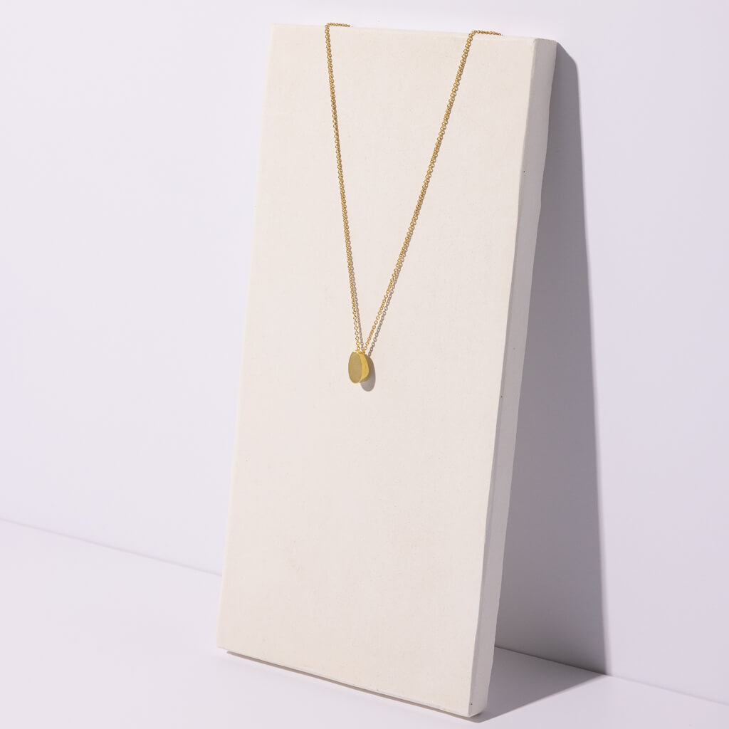 Pebble Necklace - Brass