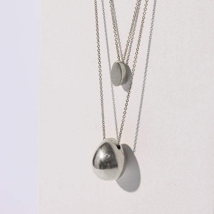 Pebble Necklace - Sterling Silver