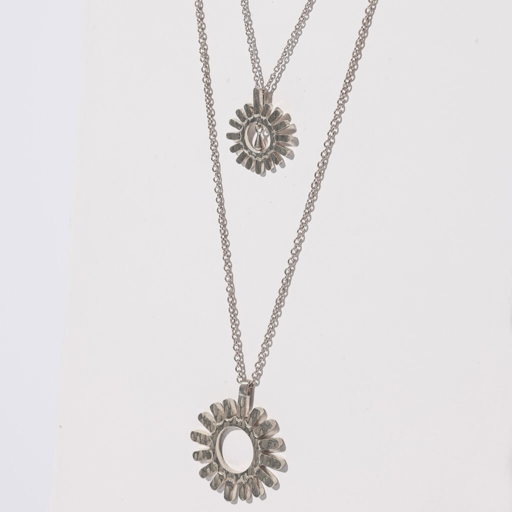 Drops of Sun Charm Necklace - Sterling Silver