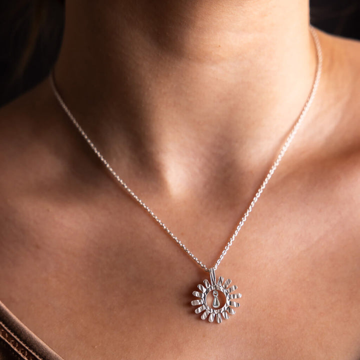 Drops of Sun Charm Necklace - Sterling Silver