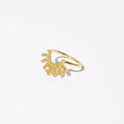 Ray Stacking Ring - Hammered Brass
