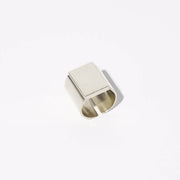 Smooth Adjustable Signet Ring - Sterling Silver