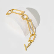 Window Link Bracelet - Brass