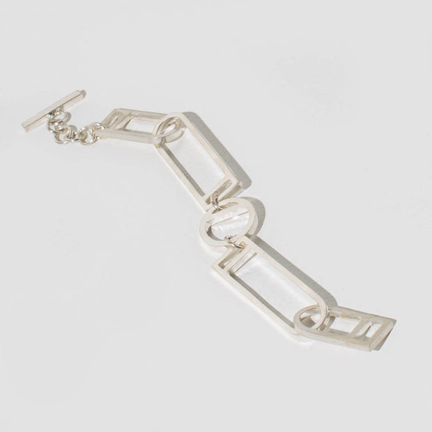 Window Link Bracelet - Sterling Silver