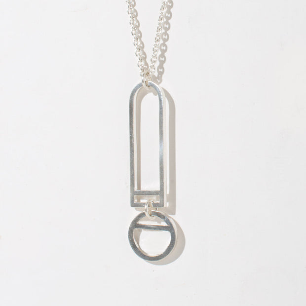 Window Pendant Necklace - Sterling Silver