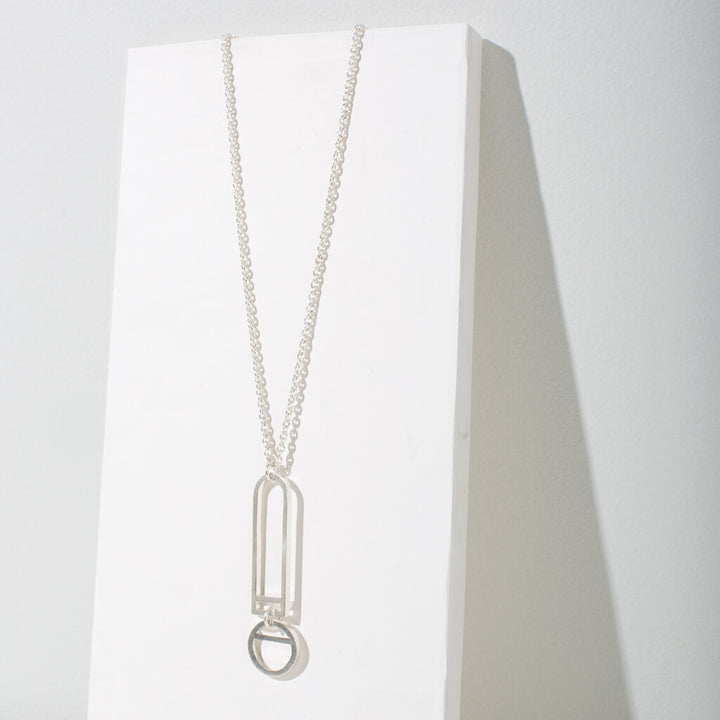 Window Pendant Necklace - Sterling Silver