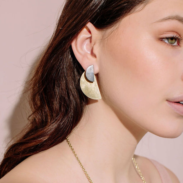 Balance 2-in-1 Earrings | Mixed Metals
