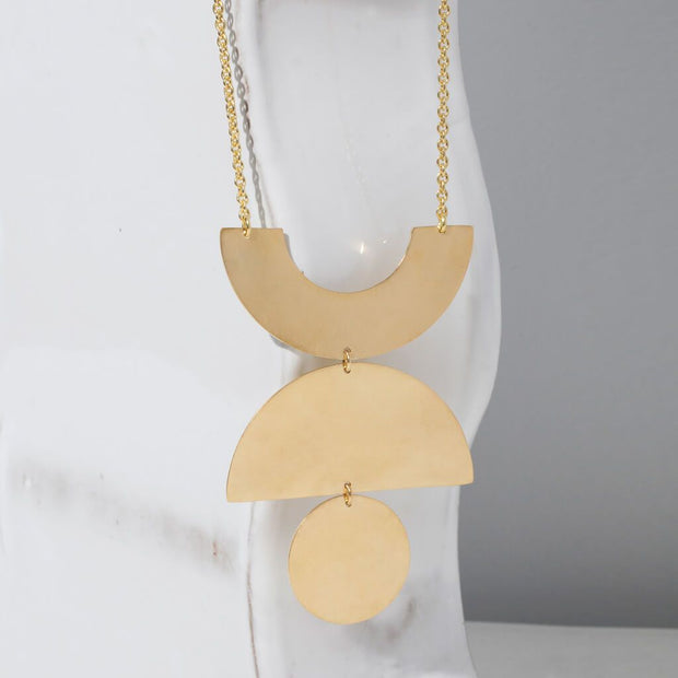Balance Pendant Necklace | Brass