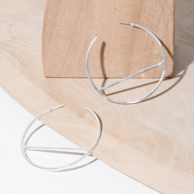 Embrace Hoop Earrings | Sterling
