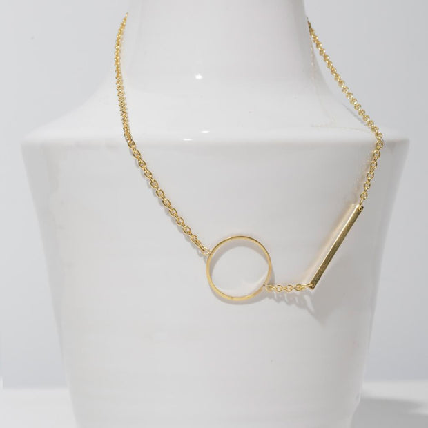 Embrace Link Necklace | Brass