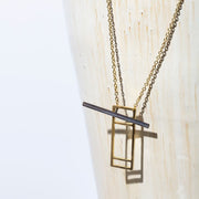 Foundation Lariat Necklace | Mixed Metals