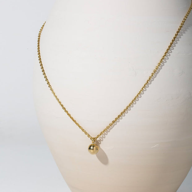Rain Droplet Necklace | Brass