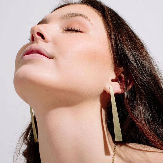 Smooth Path Statement Earrings | Sterling