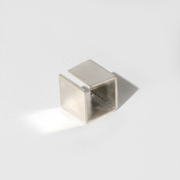Smooth Path Adjustable Square Ring | Sterling