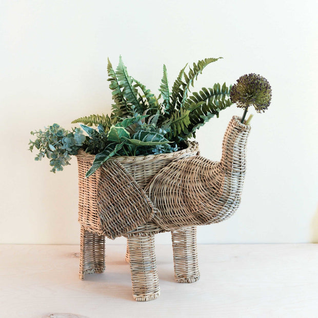 Natural Rattan Elephant Basket - Wicker Basket | LIKHA