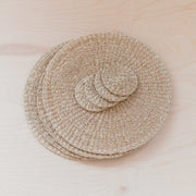Natural Round Charger Placemats - Woven Fiber | LIKHA
