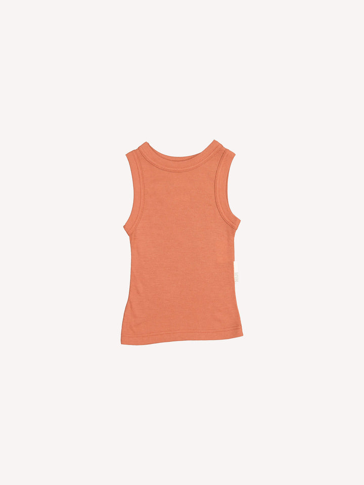 Baby Merino Tank Terracotta