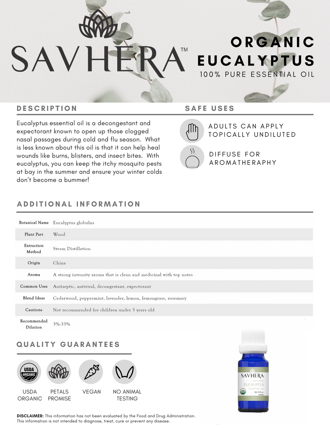 Organic Eucalyptus Essential Oil