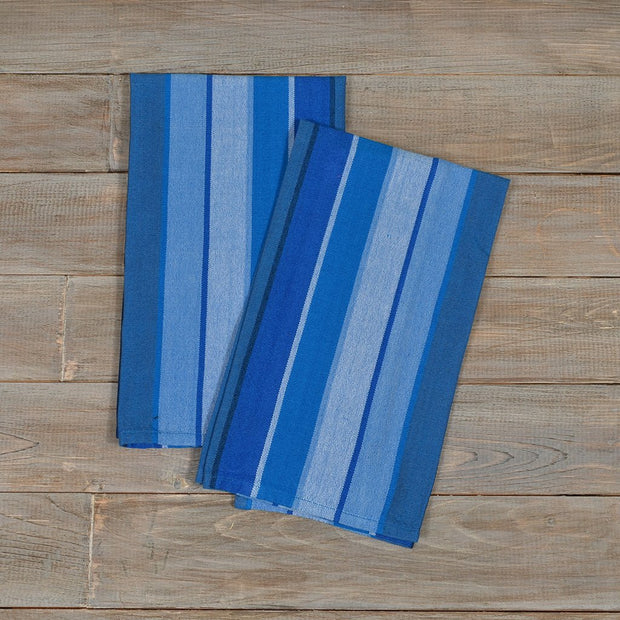 Striped Kitchen Towels | Stormy Blues
