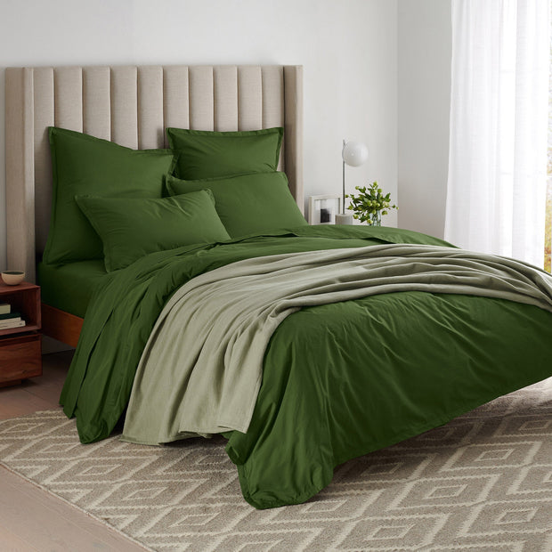 Organic Percale Pillowcase Set - Forest