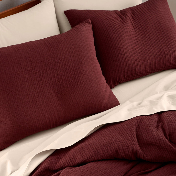 Organic Crinkle Matelasse Duvet Set