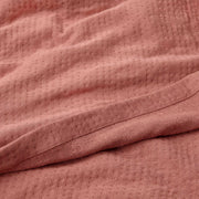 Organic Matelasse Blanket - Clay