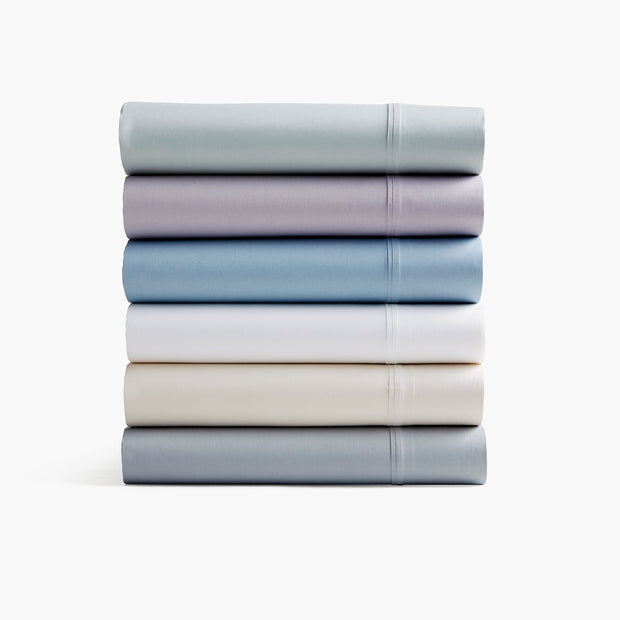 Organic Sateen Pillowcase Set - Gray Mist