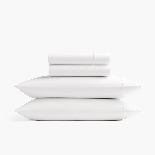 Organic Sateen Sheet Set - White
