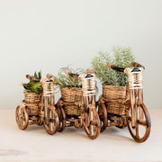 Bicycle Rattan Planter, large - Handmade Planters | LIKHÂ