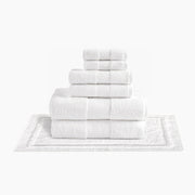 Plush Organic Bath Rug Bundle - White