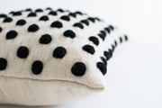 Peruvian Wool Pillow Cover in Polka Dot