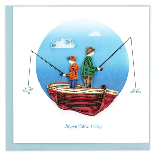 Father's Day Fishing Quilled  Card