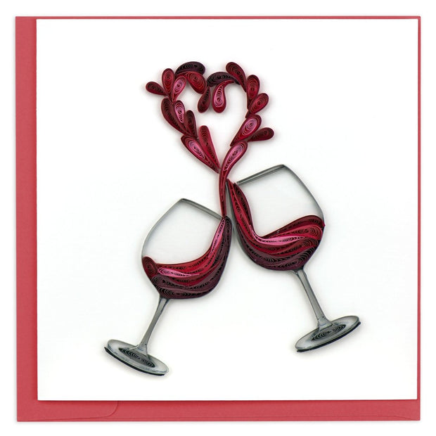 Toast For Love Quilled Card