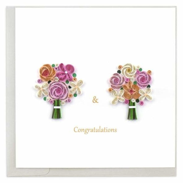 Two Brides Quilled Card