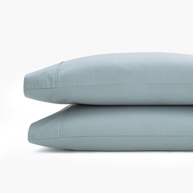 Organic Sateen Pillowcase Set - Slate Blue