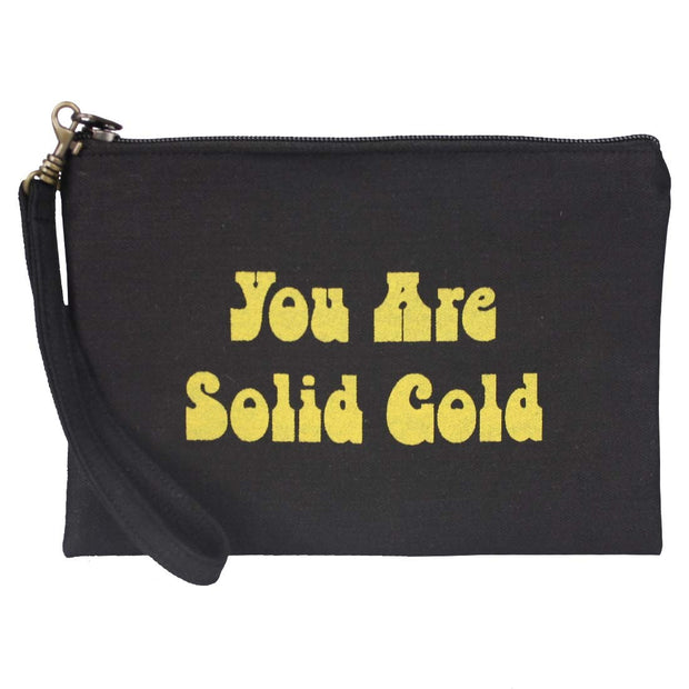 Statement Pouch-Solid Gold