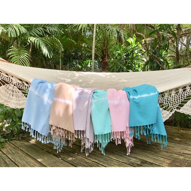Mint Tie Dye Turkish Beach Towel