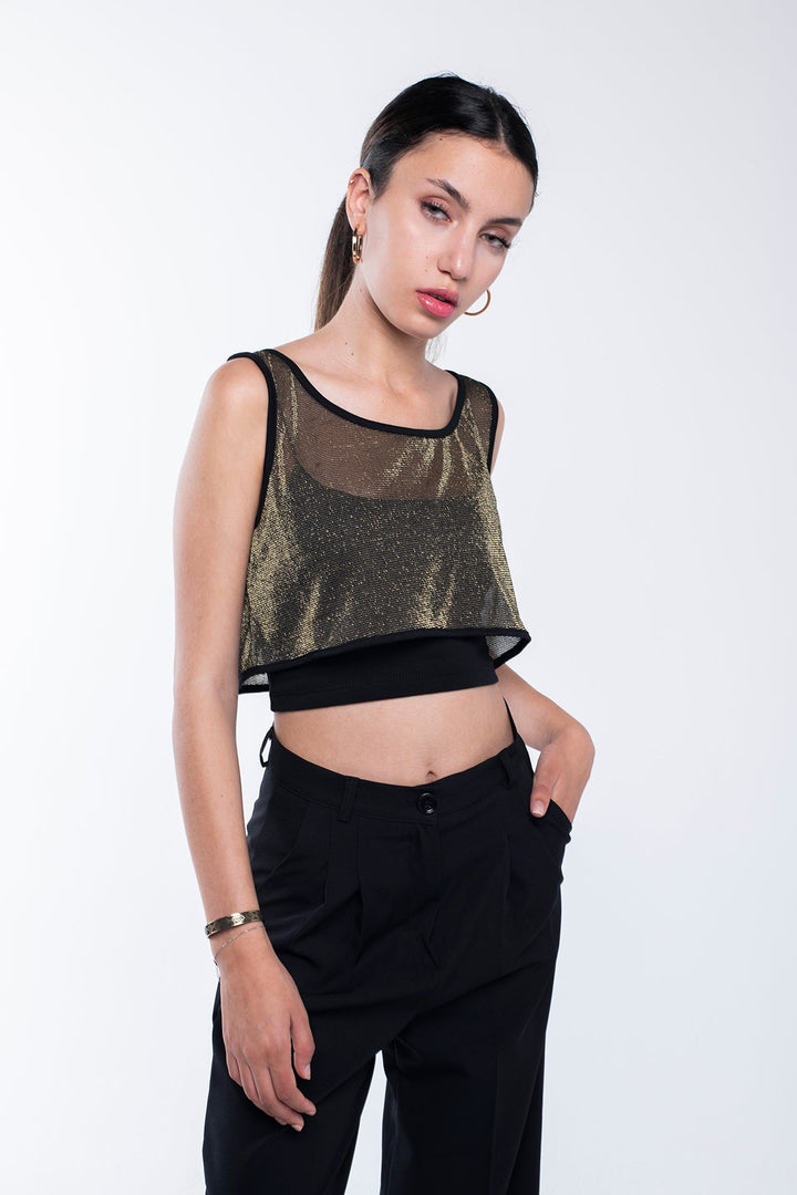 Sparkly Light Crop Top